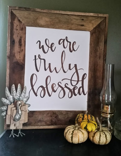 Thanksgiving Wall Decor by M.E.S Crafts and Calligraphy, Cookeville, TN
