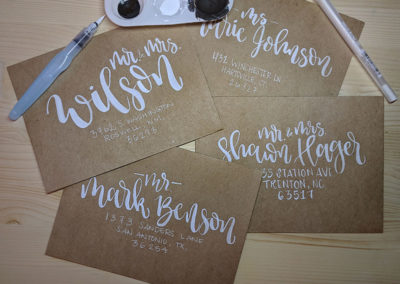 Wedding Invitations - Hand-lettered in Cookeville, TN