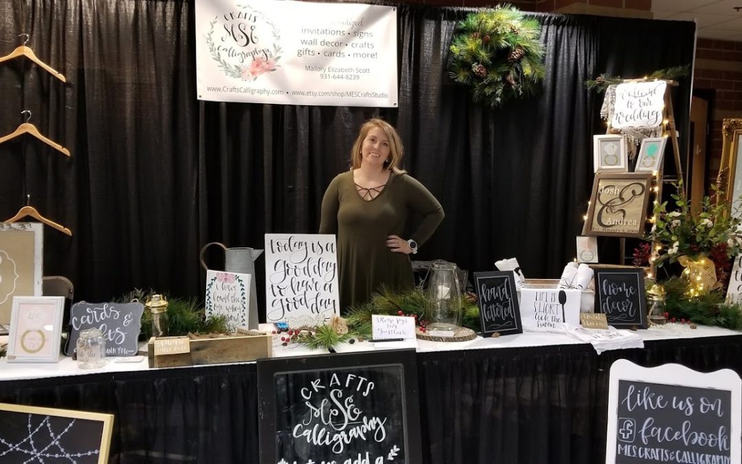 2018 Bridal Show, Cookeville, TN - Hand-lettered Signs, Gifts and Invitations